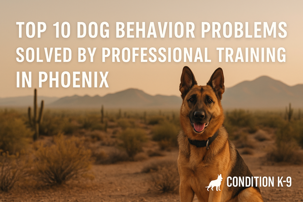 Top 10 Dog Behavior Problems Solved by Condition K-9