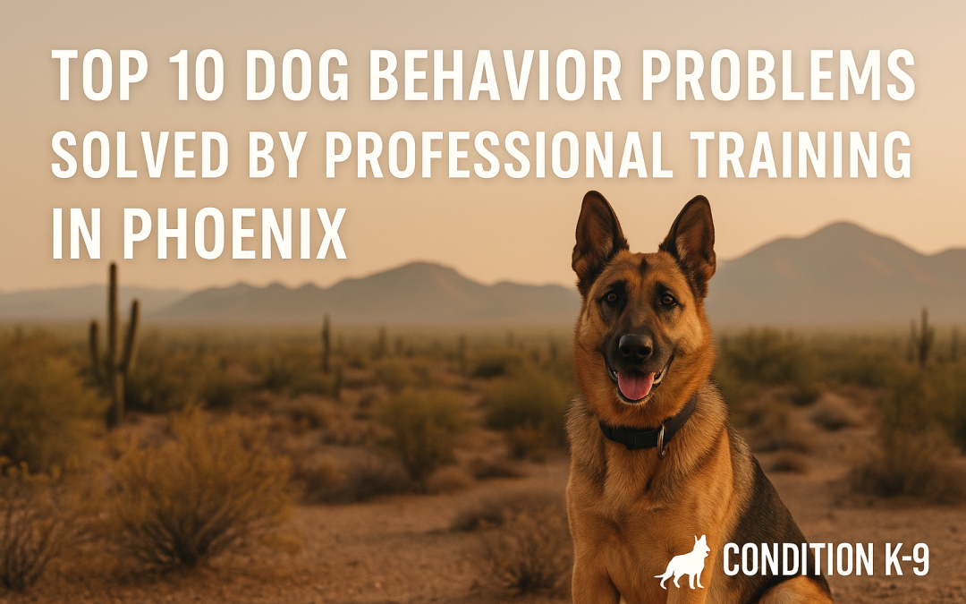 Top 10 Dog Behavior Problems Solved by Professional Training in Phoenix